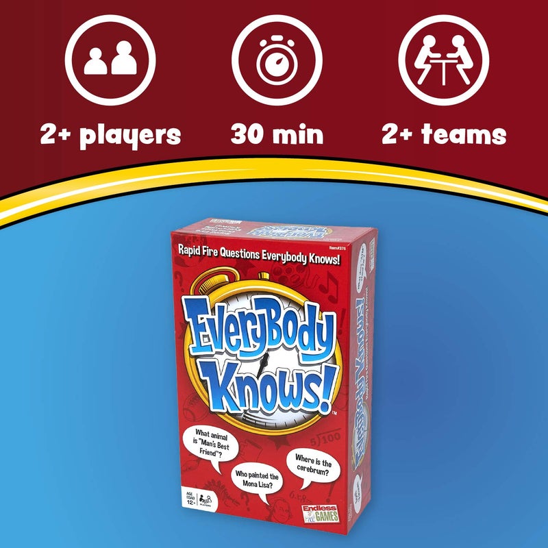 Endless Games Everybody Knows! - Trivia Card Game - 2018 Edition - Image 2